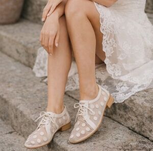 NWT.Oxford Felippa Bone Off White Shoes. Made In Brazil